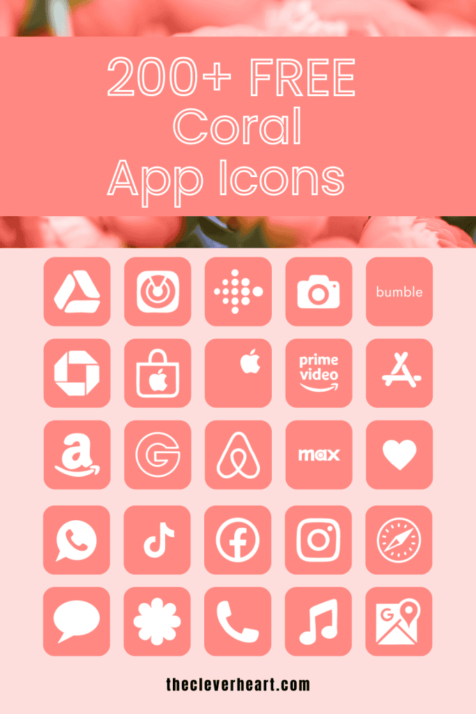 coral app icons light