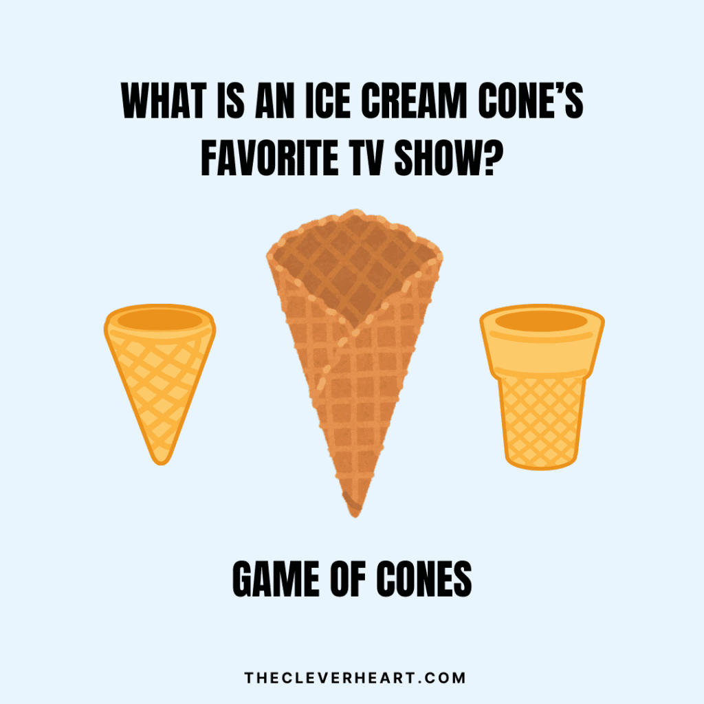 what is an ice cream cones favorite tv show_ game of cones