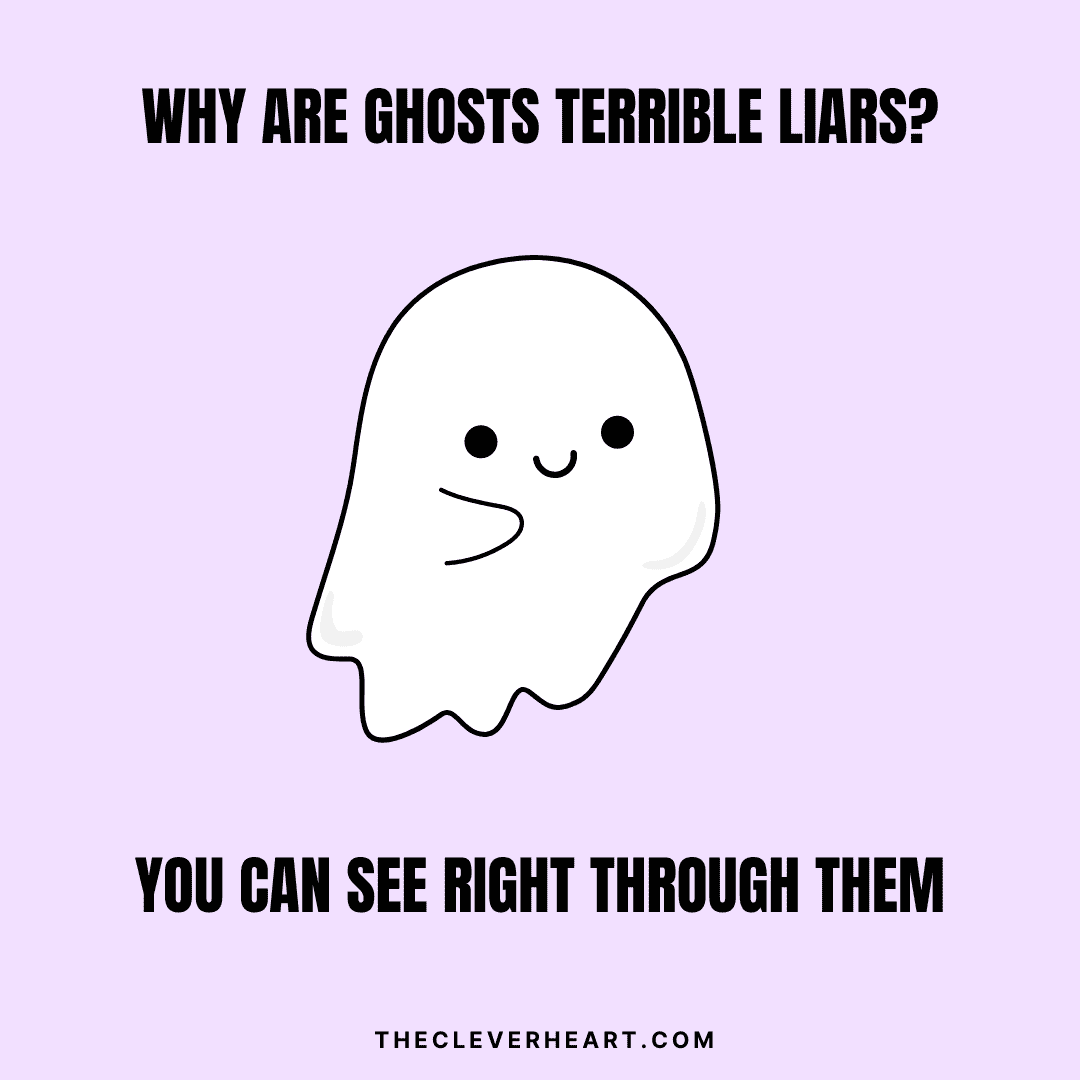 79 Funny Ghost Puns for a Fa-BOO-lous Halloween - The Clever Heart