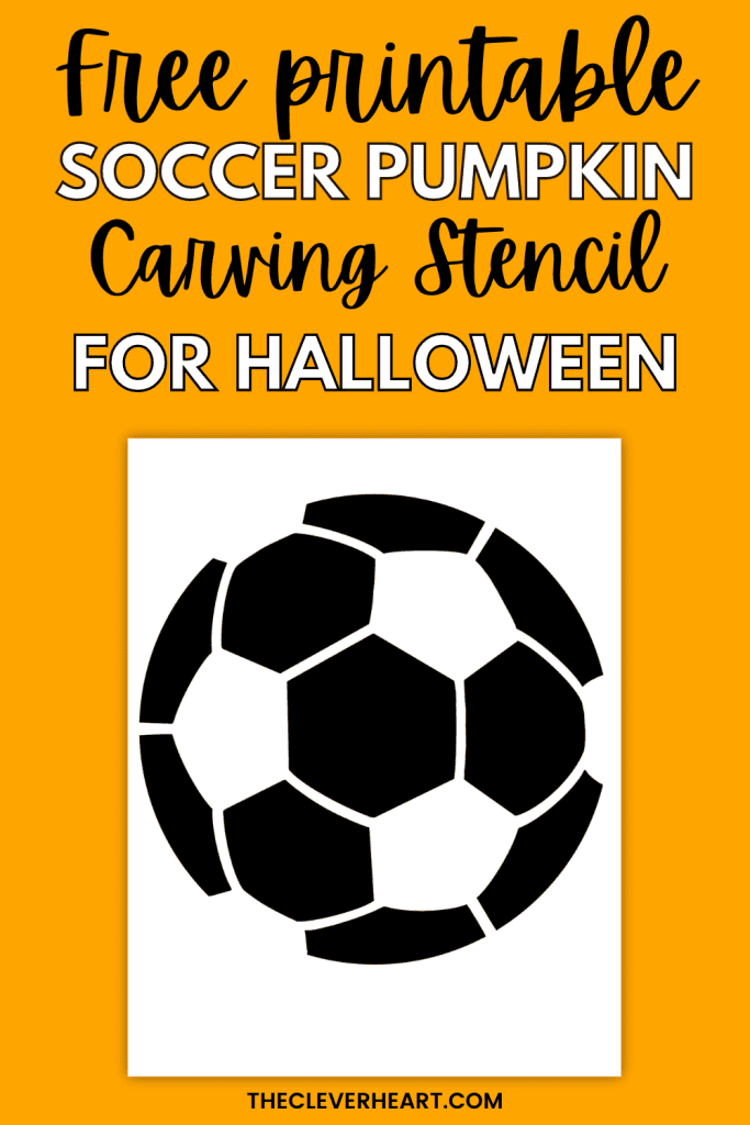 soccer pumpkin carving stencil