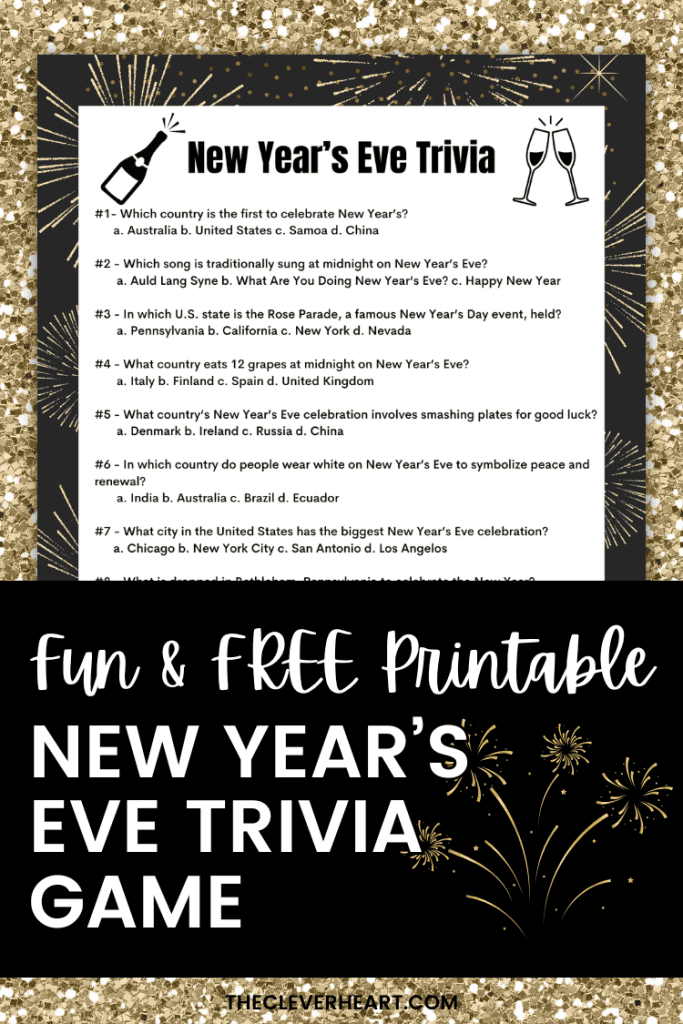 new years eve trivia game