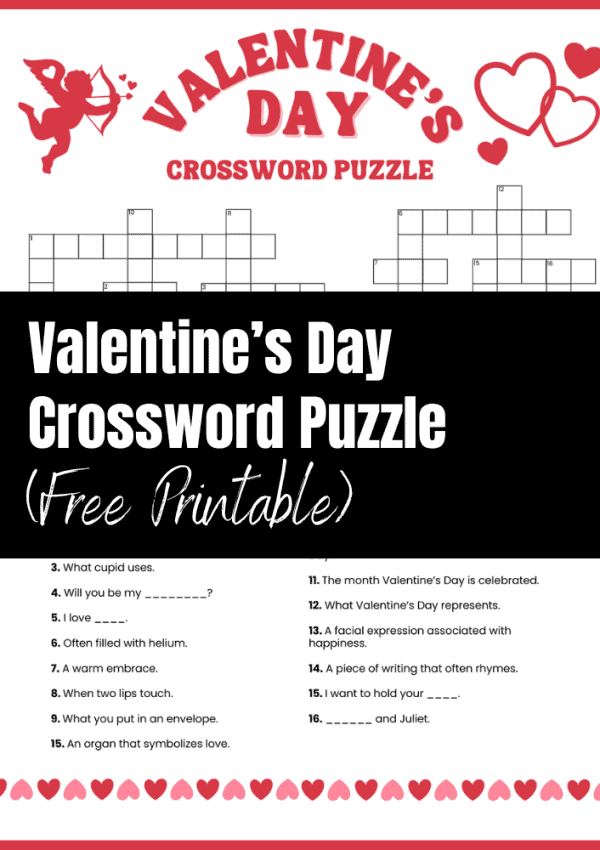 valentines day crossword puzzle