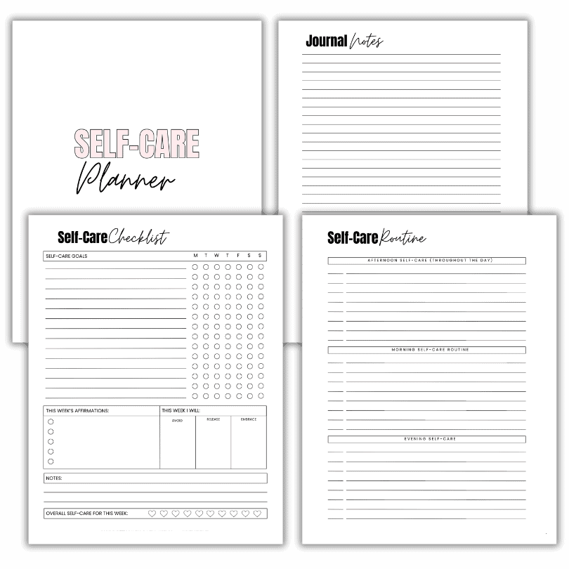 printable self care planner pdf