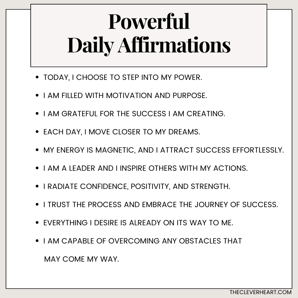 powerful daily affirmations